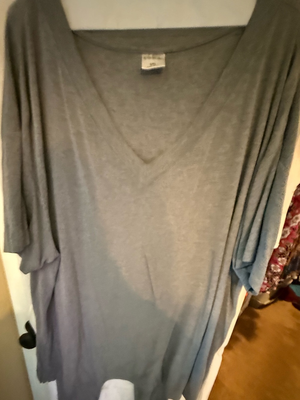 Soma VNeck Oversized Gray Tunic Top & pants